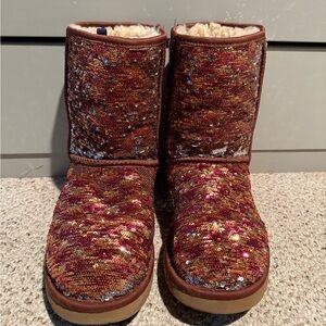 UGG Multicolor Changing Sequin Boots
